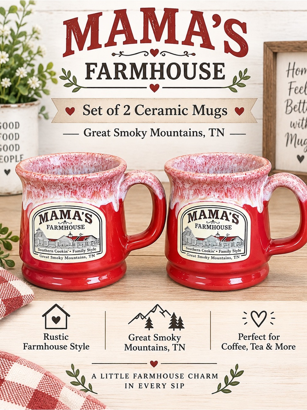 Mama’s Farmhouse Mugs Set of 2